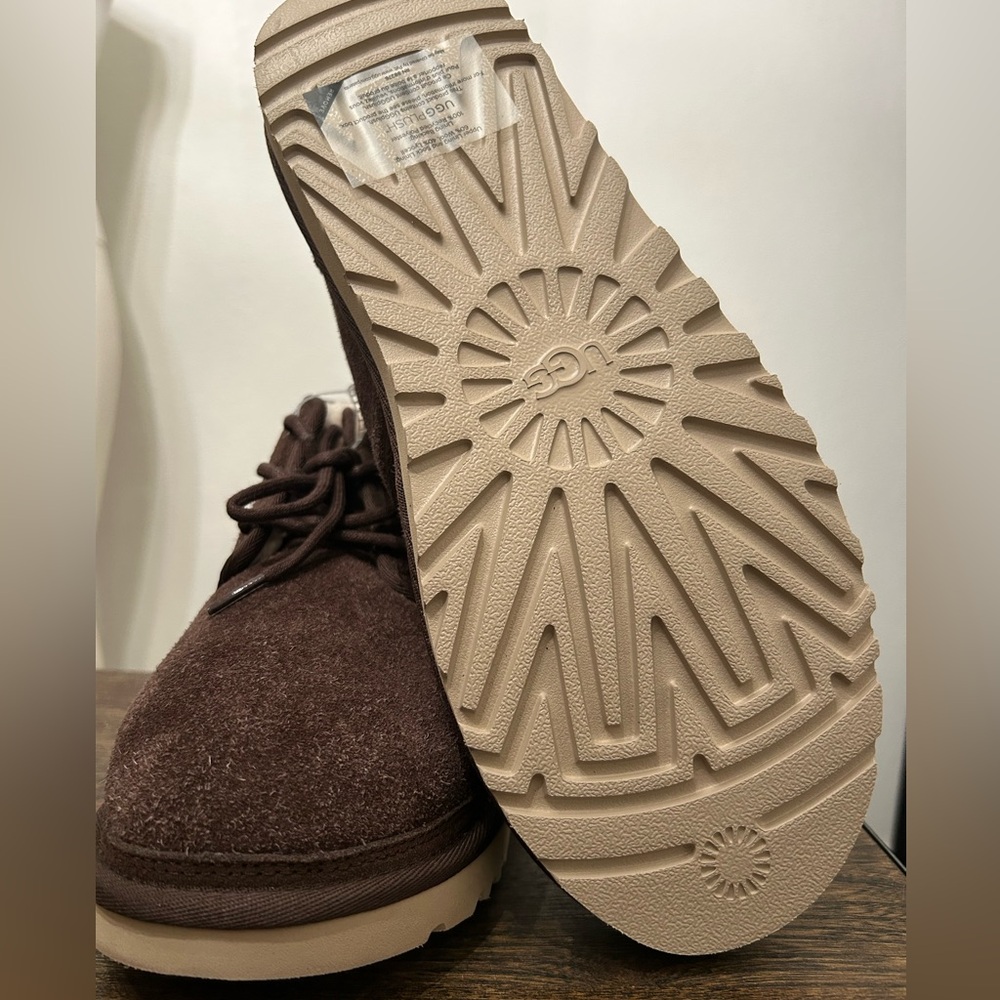Mens UGG® Neumel Shaggy Suede -
Ankle Boots with Tan Sole - Picture 3 of 3